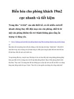 Biến hóa cho phòng khách 19m2 cực nhanh và tiết kiệm pot