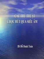 CÁC THỦ THUẬT CHỌC HÚT QUA SIÊU ÂM docx