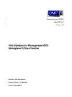 Web Services for Management (WS-Management) Specification pot