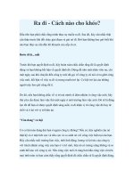 Ra đi - Cách nào cho khéo? potx