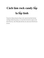 Cách làm rock candy lấp la lấp lánh pptx