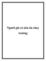 Người già có nên ăn chay trường ppt