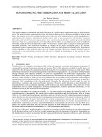 TRANSFER PRICING FOR COORDINATION AND PROFIT ALLOCATION pptx