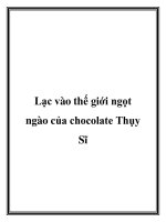 Lạc vào thế giới ngọt ngào của chocolate Thụy Sĩ pdf