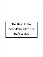 Thủ thuật Office PowerPoint 2007 docx