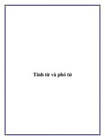 Tính từ và phó từ ppt