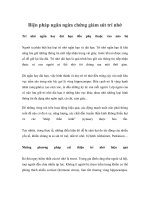 Biện pháp ngăn ngừa chứng giảm sút trí nhớ ppt