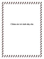 Chăm sóc trẻ sinh nhẹ cân pptx