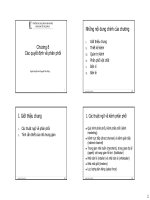 Các quyết định về phân phối pot