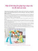 Một số lời khuyên giúp bạn chọn cho trẻ đồ chơi an toàn pot