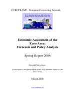 Economic Assessment of the Euro Area: Forecasts and Policy Analysis ppt