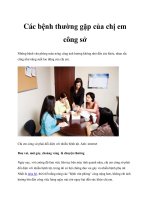 Các bệnh thường gặp của chị em công sở pdf