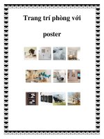 Trang trí phòng với poster potx