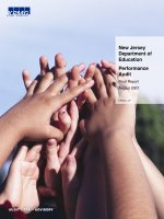 New Jersey Department of Education Performance Audit potx