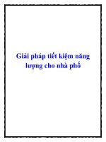 Giải pháp tiết kiệm năng lượng cho nhà phố docx