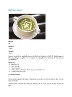 Súp kem bó xôi potx