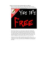 Nghịch lý trong kinh doanh: Kiếm bộn tiền từ sự miễn phí pptx