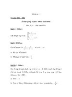 Đề Thi Thử Tuyển Sinh Lớp 10 Toán 2013 - Đề 22 ppt