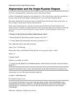 Afghanistan and the Anglo-Russian Dispute doc