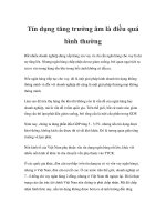 Tín dụng tăng trưởng âm là điều quá bình thường pdf