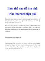 Làm thể nào để tìm nhà trên Internet hiệu quả pdf