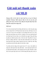 Giữ mãi nét thanh xuân với MLD pot