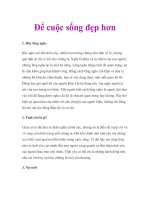 Để cuộc sống đẹp hơn docx