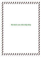 Bài thuốc nam chữa thấp khớp doc