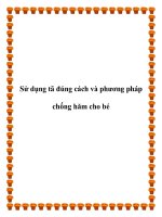 Sử dụng tã đúng cách và phương pháp chống hăm cho bé docx