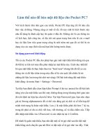 Làm thế nào để bảo mật dữ liệu cho Pocket PC? doc