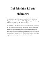 Lợi ích thần kỳ của châm cứu pptx