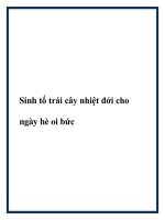Sinh tố trái cây nhiệt đới cho ngày hè oi bức doc
