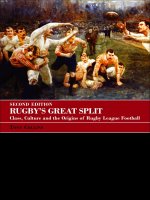 Rugby’s Great Split Class, culture and the origins of rugby league football pdf