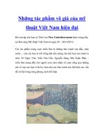 Những tác phẩm vô giá của mỹ thuật Việt Nam hiện đạI potx
