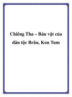 Chiêng Tha – Báu vật của dân tộc Brâu, Kon Tum potx