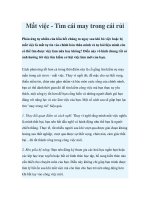 Mất việc - Tìm cái may trong cái rủi ppt