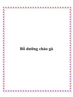 Bổ dưỡng cháo gà pdf