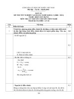 đáp án đề thi lí thuyết chuyên môn nghề tốt nghiệp cao đẳng khóa 2 - điện dân dụng - mã đề thi đa đdd - lt (44)