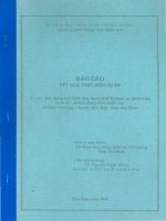 Báo cáo kết quả thực hiện dự án xây dựng mô hình ứng dụng khoa học công nghệ phục vụ phát triển KTXH nông thôn pot