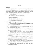 BÀI TẬP KẾ TOÁN TÀI CHÍNH ÔN THI TỐT NGHIỆP ppt