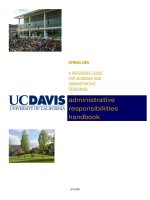 A REFERENCE GUIDE FOR ACADEMIC AND ADMINISTRATIVE PERSONNEL: administrative responsibilities handbook pot