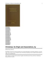 Christmas: Its Origin and Associations docx