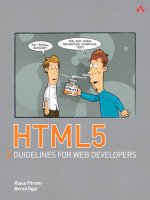 html5 guidelines for web developers (2011)