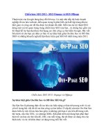 Chiến lược SEO 2013 - SEO Onpage và SEO Offpage pdf