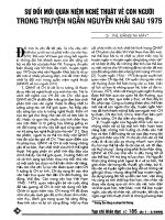 Báo cáo khoa học: Sự đổi mới quan niệm nghệ thuật về con người trongs truyện ngắn Nguyễn Khải sau năm 1975 pptx