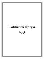 Cocktail trái cây ngon tuyệt doc