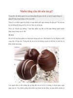 Muốn tăng cân thì nên ăn gì? pot