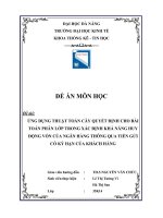 ĐỀ ÁN MÔN HỌC - Đề tài: 