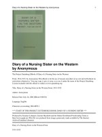 Diary of a Nursing Sister on the Western Front, 1914-1915 pptx