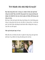 Trở thành chủ nhà thật là tuyệt! ppt